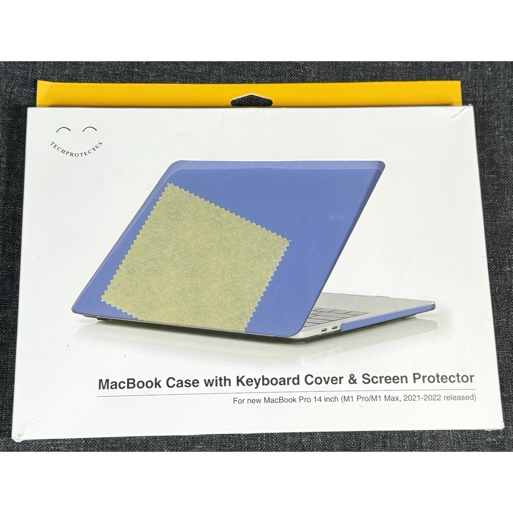 TechProtectus Macbook Pro14 Case w/ Keyboard Cover&Screen Protector SerenityBlue